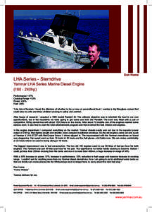Don Home  LHA Series - Sterndrive Yanmar LHA Series Marine Diesel Engine240hp)