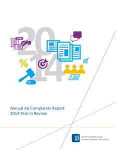 SEND  Annual Ad Complaints Report 2014 Year in Review  I NT RODUCT ION