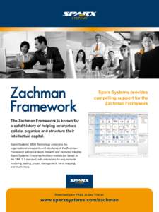 Sparx Systems provides compelling support for the Zachman Framework The Zachman Framework is known for a solid history of helping enterprises