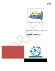 Stormwater Water Quality Best Management Practice Retrofit Analysis LaPrairie, Minnesota Mississippi Headwaters Board