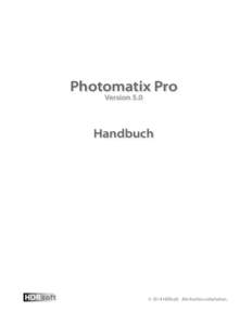 Photomatix Pro Version 5.0 Handbuch  HDR soft