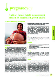 pregnancy pregnancy Audit of fundal height measurement plotted on customised growth charts Jill Wright, Kate Morse, Sue Kady, Andre Francis measurements are recommended by the National Institute