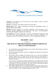 Microsoft Word - the Manual for the Radiotelephone service in the Sava River Basin.doc