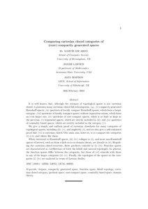 Continuous function / Compact-open topology / Locally compact space / Exponential object / Hausdorff space / Cartesian closed category / Uniform space / Product topology / Quotient space / Topology / General topology / Compactly generated space