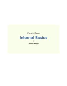Show Bookmarks  Excerpt from Internet Basics By