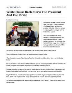 White House Back-Story: The President And The Pirate - Political Hotsheet - CBS News