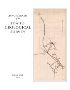 ANNUAL REPORT of the IDAHO GEOLOGICAL SURVEY