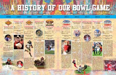 a history of our bowl game