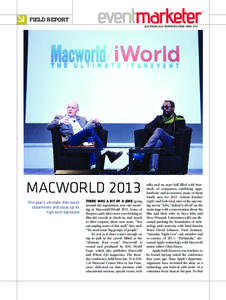 e  FIELD REPORT ELECTRONICALLY REPRINTED FROM APRIL[removed]MACWORLD 2013