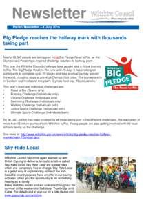Newsletter Parish Newsletter – 4 July 2016 Big Pledge reaches the halfway mark with thousands taking part ▬▬▬▬▬▬▬▬▬▬▬▬▬