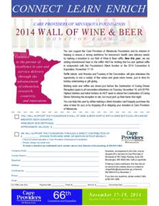 CARE PROVIDERS OF MINNESOTA FOUNDATION[removed]WAD LL OF WINE &