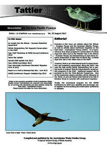 Tattler Newsletter for the Asia Pacific Flyways Editor: Liz Crawford Email: [removed]