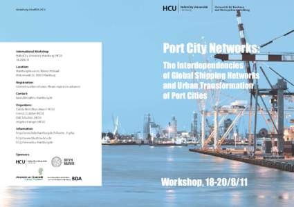 Gestaltung: blueBOX, HCU  International Workshop HafenCity University Hamburg (HCULocation: