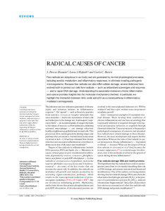 REVIEWS  RADICAL CAUSES OF CANCER