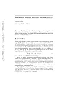 arXiv:0912.1168v1 [math.AG] 7 Dec[removed]On Suslin’s singular homology and cohomology
