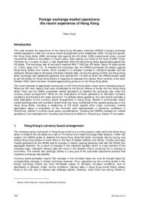 Foreign exchange market intervention in emerging markets: motives, techniques and implications - BIS Papers 24, part 13 June 2005