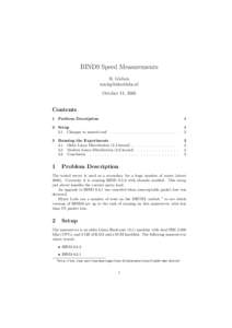 BIND9 Speed Measurements R. Gieben  October 11, 2005  Contents