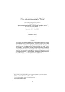 First-order reasoning in Yices2 Master Thesis in Computer Science Simon Cruanes∗ supervised by Bruno Dutertre †, Viktor Kuncak ‡, Benjamin Werner § SRI International, Menlo Park, CA September 2011 – March 2012