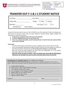 United States Department of Homeland Security / Sevis / Student exchange / Utah / Student migration / United States / Student and Exchange Visitor Program / F visa
