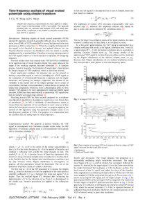 Time-frequency analysis of visual evoked potentials using chirplet transform