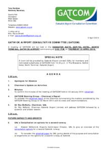 agenda Gatwick Airport Consultative Committee 10 April 2014