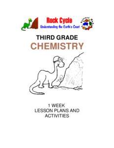 THIRD GRADE  CHEMISTRY 1 WEEK LESSON PLANS AND