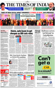 BENNETT, COLEMAN & CO. LTD. | ESTABLISHED 1838 | TIMESOFINDIA.COM | EPAPER.TIMESOFINDIA.COM  AHMEDABAD | WEDNESDAY, JANUARY 30, 2013 | PAGES 30 | PRICE .` 2.50 * INCLUSIVE OF AHMEDABAD TIMES (FOR AHMEDABAD AND GANDHINAGA