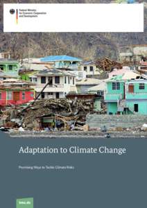 =  Adaptation to Climate Change Promising Ways to Tackle Climate Risks  1