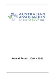 Annual Report  Contents Overview of AAD  Page 1