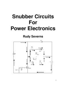 Snubber Circuits For Power Electronics Rudy Severns  1