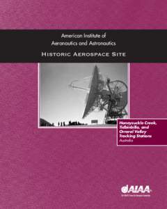 American Institute of Aeronautics and Astronautics Historic Aerospace Site  Honeysuckle Creek,
