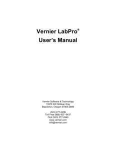 Microsoft Word - LabPro Manual[removed]doc