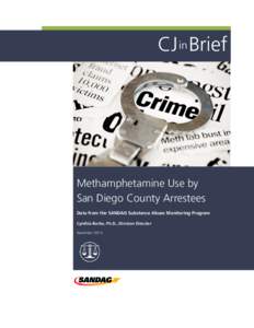 CJ in Brief  Methamphetamine Use by San Diego County Arrestees Data from the SANDAG Substance Abuse Monitoring Program Cynthia Burke, Ph.D., Division Director