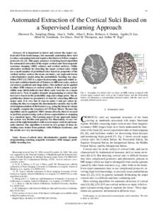 IEEE TRANSACTIONS ON MEDICAL IMAGING, VOL. 26, NO. 4, APRILAutomated Extraction of the Cortical Sulci Based on a Supervised Learning Approach