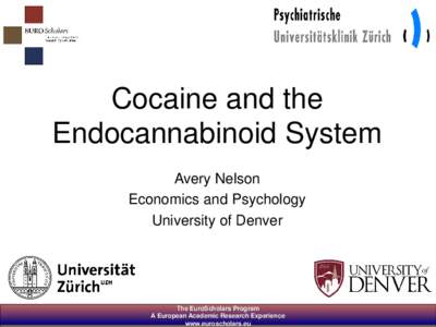 Cocaine and the Endocannabinoid System Avery Nelson Economics and Psychology University of Denver