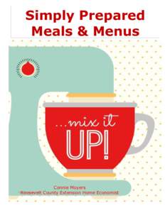 Simply Prepared Meals & Menus Page |1  Conn