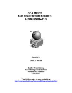 SEA MINES AND COUNTERMEASURES: A BIBLIOGRAPHY Compiled by