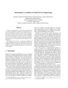 Unified Modeling Language / Metamodeling / Metaclass / Meta-Object Facility / Object Process Methodology / Model transformation / Eclipse Modeling Framework / Object Management Group / KM3 / Transformation language