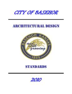 CITY OF BASEHOR Architectural design standards  2010