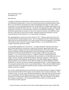 RHYA letter to Senators w o signatures