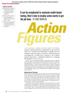 This article is provided courtesy of STQE, the software testing and quality engineering magazine.  Tools & Automation INFO TO GO ■