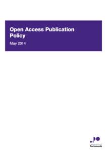 Open Access Publication Policy May 2014 	 Document title