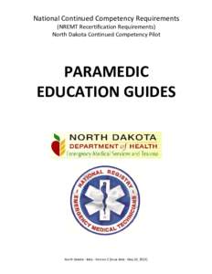 Microsoft Word - ND NCCR Paramedic Educ Guides_v2