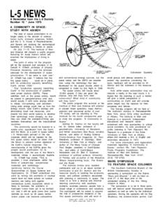 L-5 NEWS  A Newsletter from the L-5 Society Number 10 * June 1976 A COMMUNITY IN SPACE: STUDY WITH ASIMOV