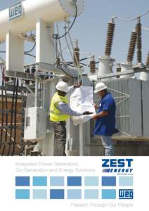 Integrated Power Generation, Co–Generation and Energy Solutions ZEST WEG Group Passion Through Our People