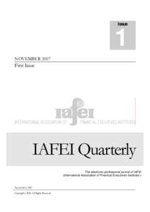 Microsoft Word - IAFEI Quarterly Content.doc