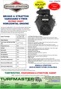 Briggs & Stratton / Wauwatosa /  Wisconsin / V-twin engine / Manufacturing / Technology