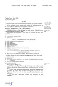 PUBLIC LAW[removed]—OCT. 20, [removed]STAT[removed]Public Law[removed]104th Congress