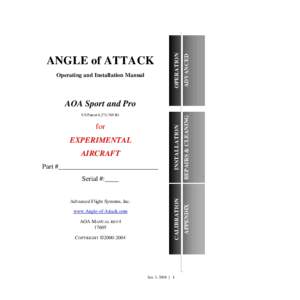 ANGLE OF ATTACK INSTRUMENT