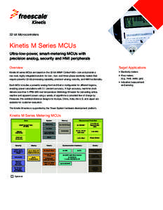 Kinetis KM1x/3x: Cortex-M0+ MCU for metrology/metering